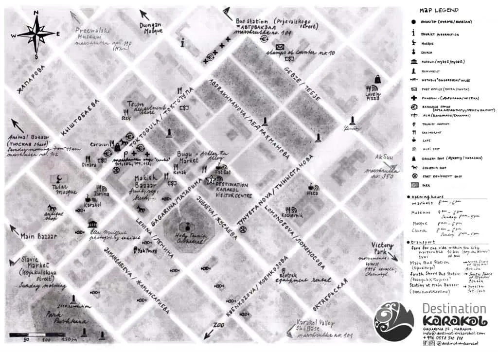 Karakol Center Map