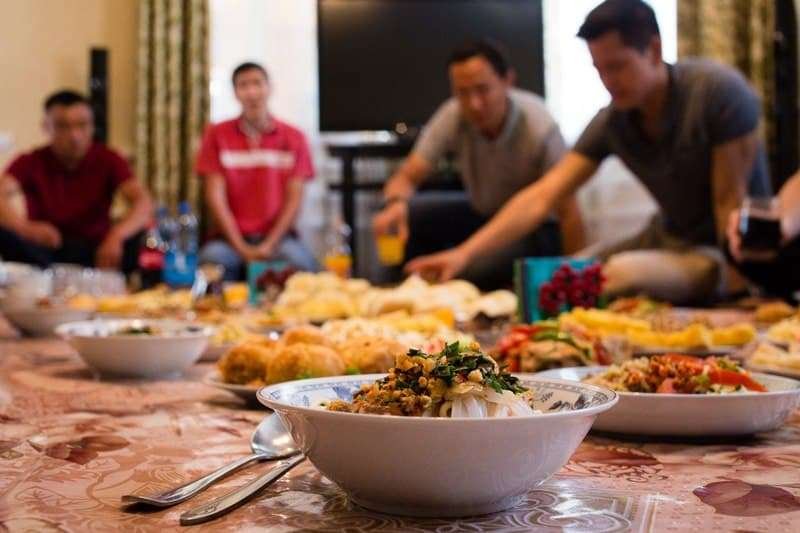 Dungan Family Dinner near Karakol, Kyrgyzstan