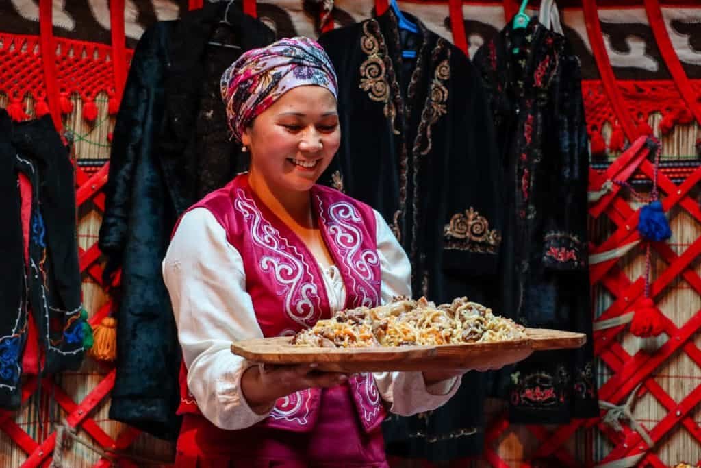 Kyrgyz dinner, a Karakol food tour